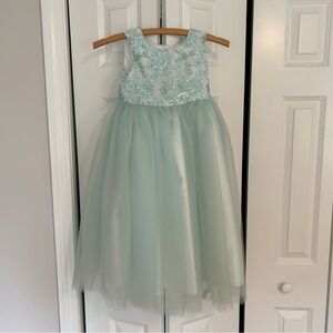 GIRLS sz 6 MARMELLATA DRESS TAFFETA TULLE SEQUINED wedding flower girl Easter